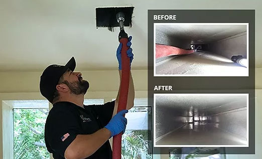 cleaning air duct
